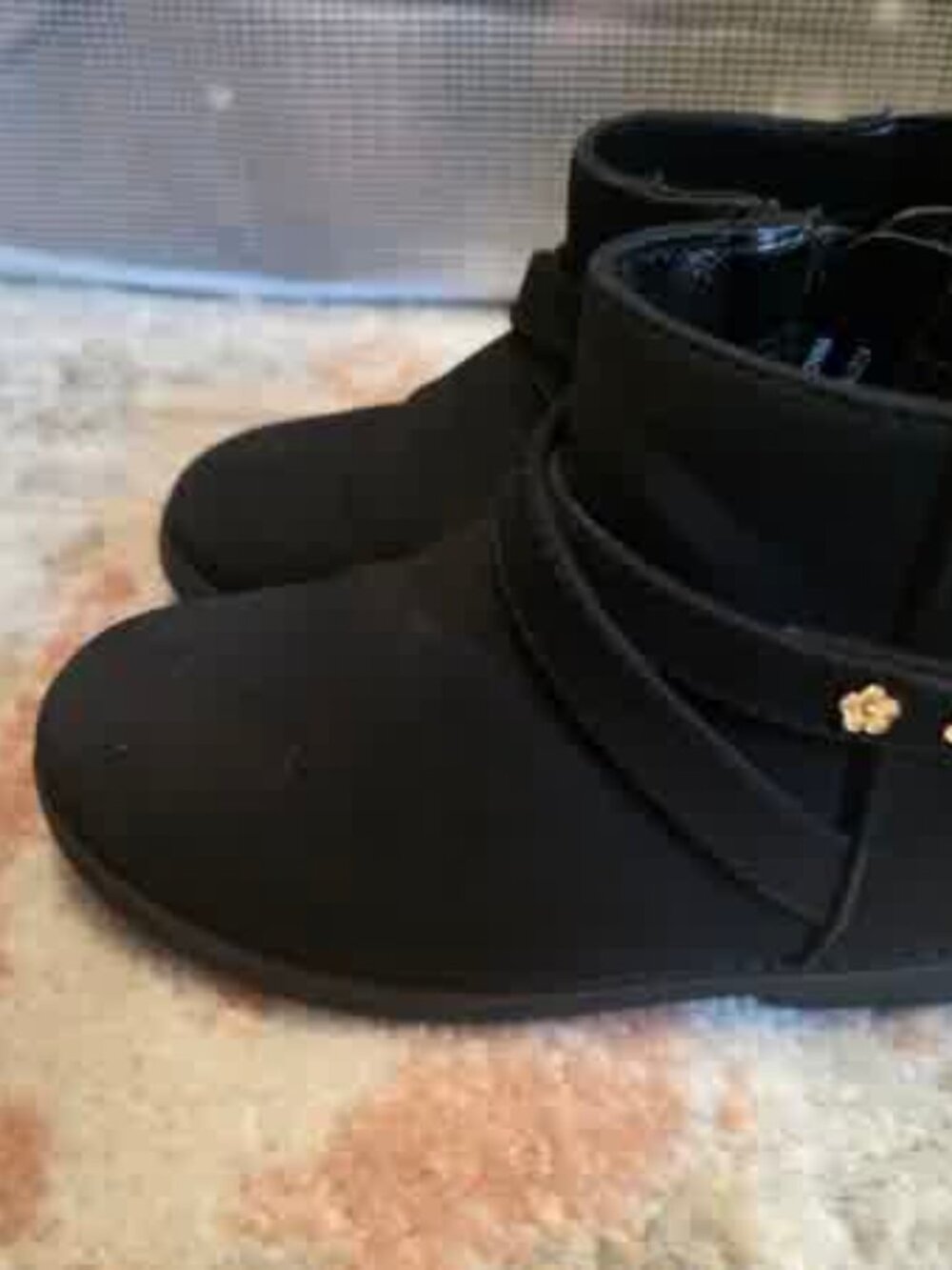 Children’s Place Girls Black Ankle Boots Size 10T